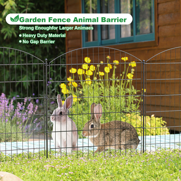 Panels No Dig Metal Garden Fence